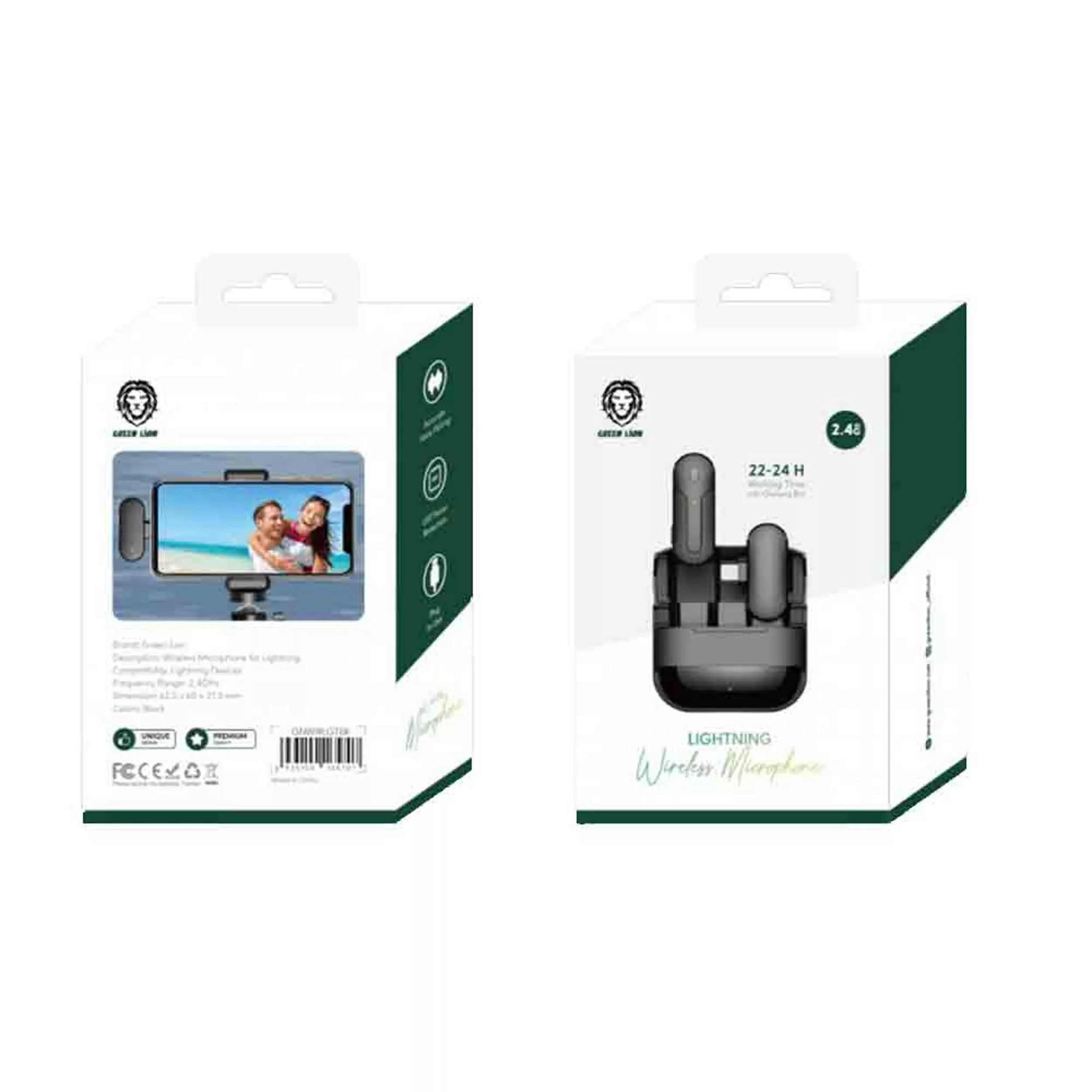 میکروفن یقه‌ای گرین لاین مدل GNWIRLGTBK