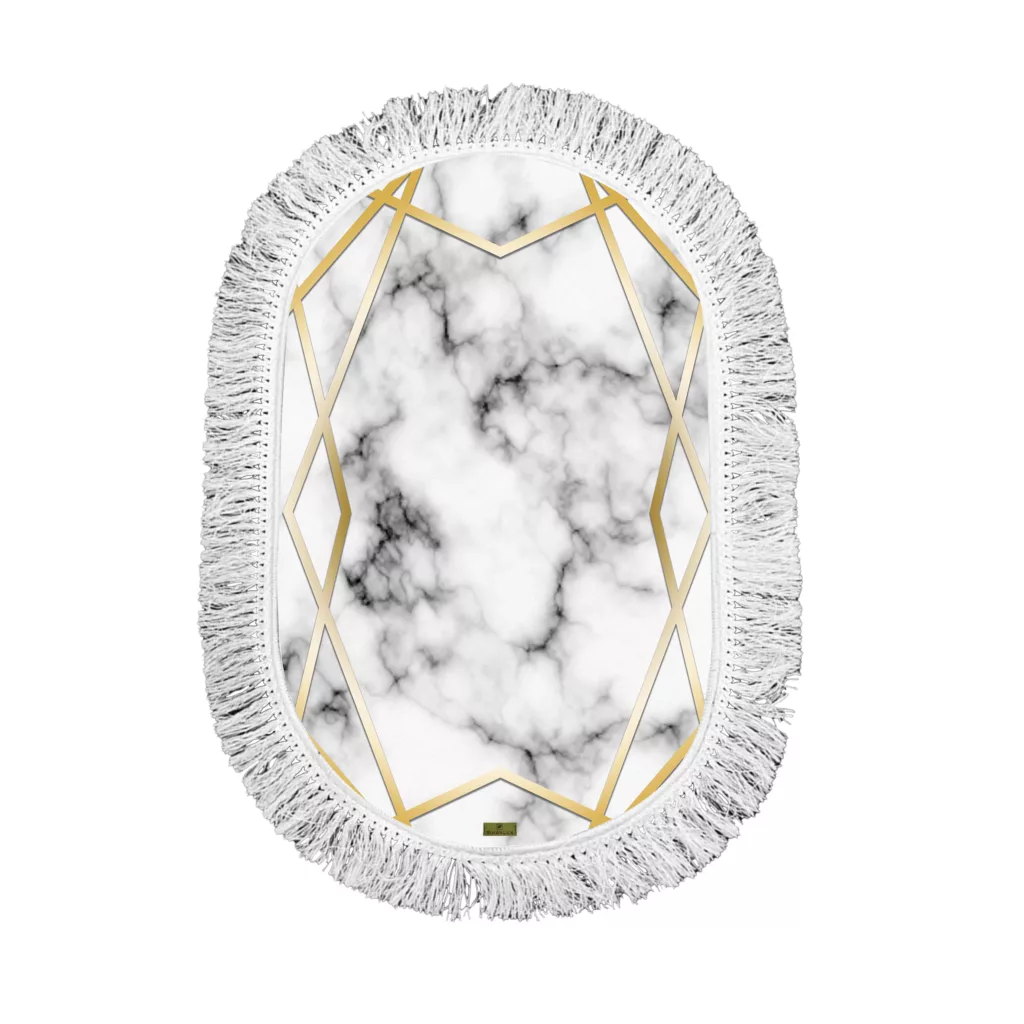 پادری ریحانلوکس مدل بیضی کد PB13 سایز 50X80 سانتی متر