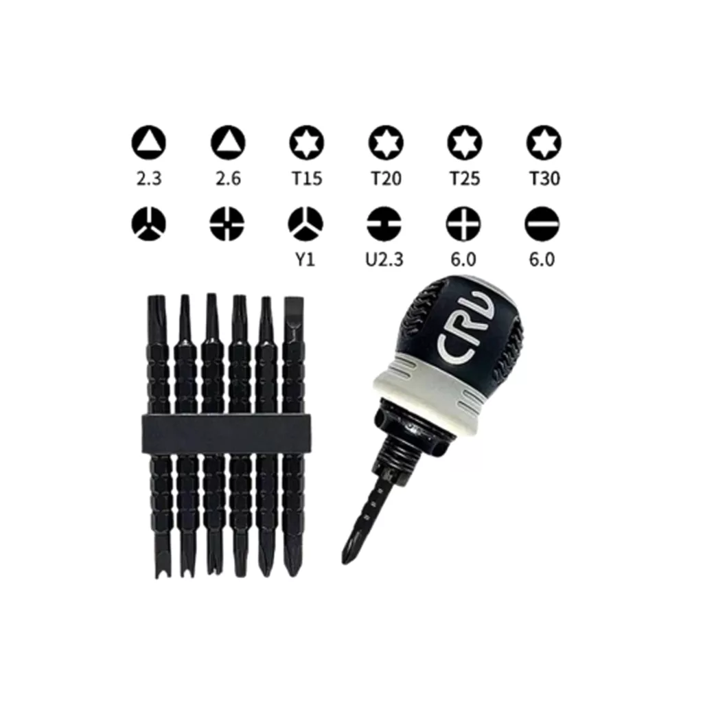 پیچ گوشتی مشتی جغجغه ای مدل CV-22 بسته 7 عددی