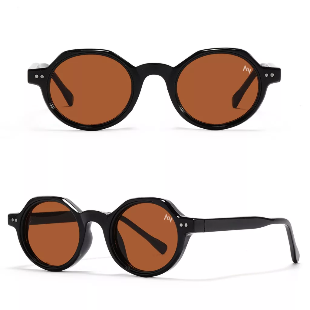 عینک آفتابی گرد آلبرت وگ مدل SZ8207 Obsidian Ochre