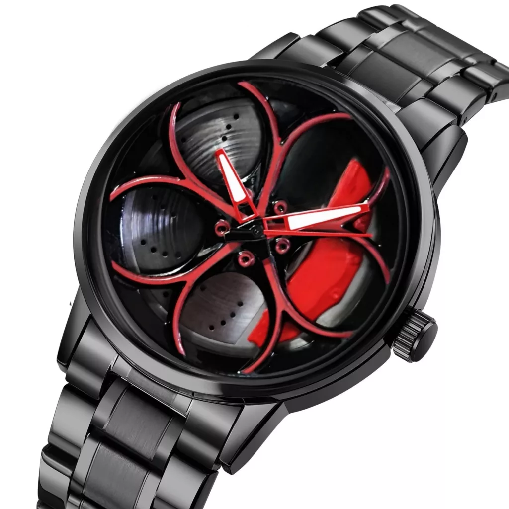 ساعت مچی عقربه‌ای کوارتز مردانه مدل صفحه رینگی چرخان کد 1