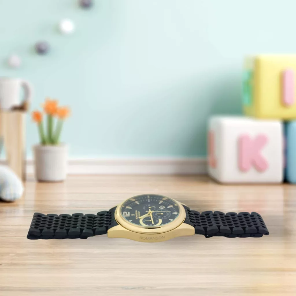 ساعت مچی عقربهای مردانه رومانسون مدل سه موتور فعال کرنوگراف کد 2093BGB