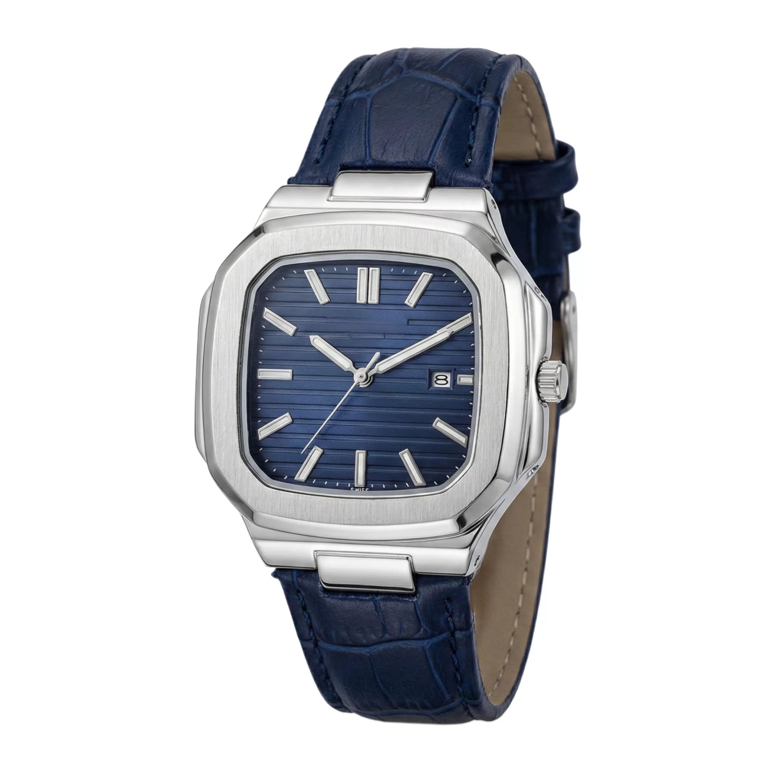 ساعت مچی عقربه‌ای کوارتز مردانه مدل کلاسیک اسپرت تک موتوره بند چرم کد ۳