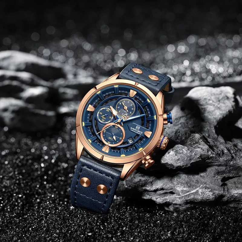 ساعت مچی عقربه‌ای کوارتز مردانه نیوی فورس مدل NF8045