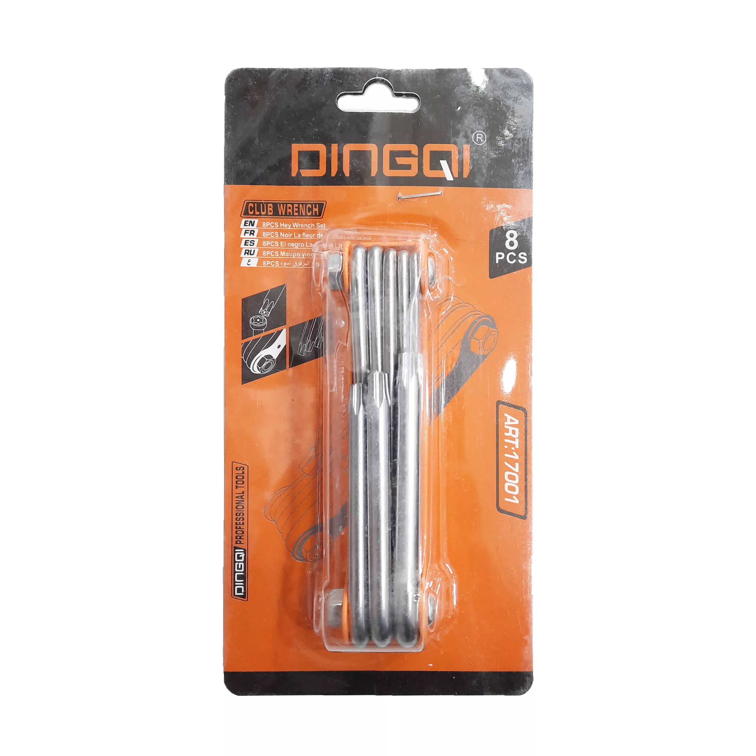 مجموعه 8 عددی آچار آلن ستاره ای دینگشی کد DTN-8 مجموعه 8 عددی آچار آلن ستاره ای دینگشی کد DTN-8