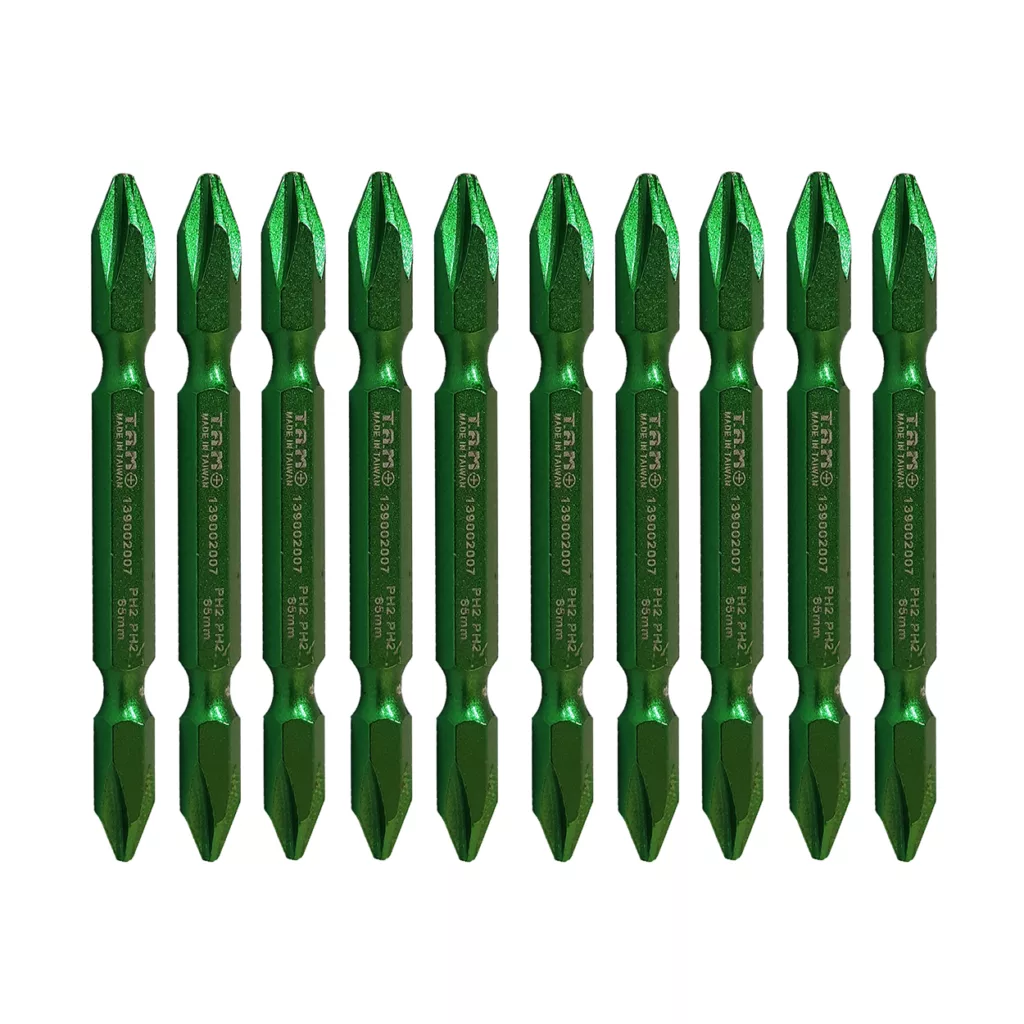 سری پیچ گوشتی دو سر چهار سو تام مدل AT – 65 مجموعه ده عددی