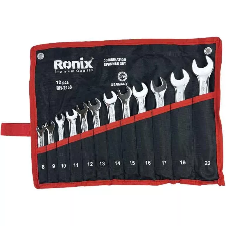 آچار بلند رونیکس یکسر تخت و یکسر رینگی مدل RH-2158 سایز 8 تا 22 میلی متر