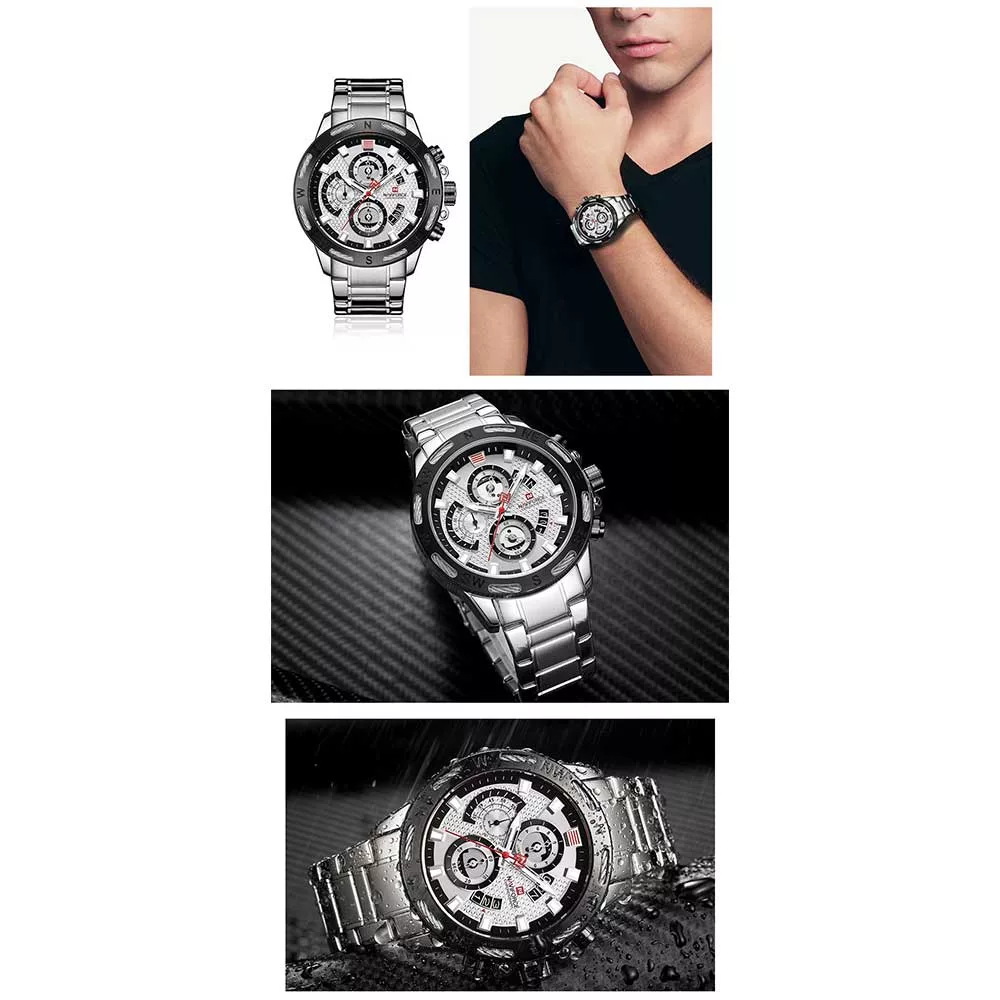 ساعت مچی عقربه‌ای کوارتز مردانه نیوی فورس مدل 9165M