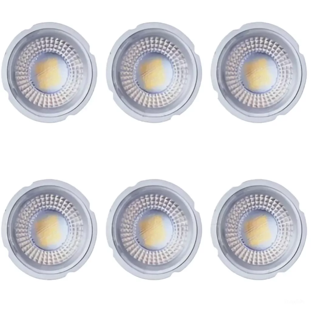 لامپ هالوژن اس ام دی 7 وات ایران زمین مدل لنز دار پایه GU10 بسته 6 عددی