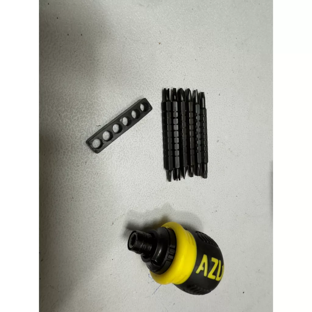 پیچ گوشتی مشتی جغجغه ای ای زد دی مدل  همه کاره کد SMT-AZD-13IN1-S2-CR-V بسته 7 عددی