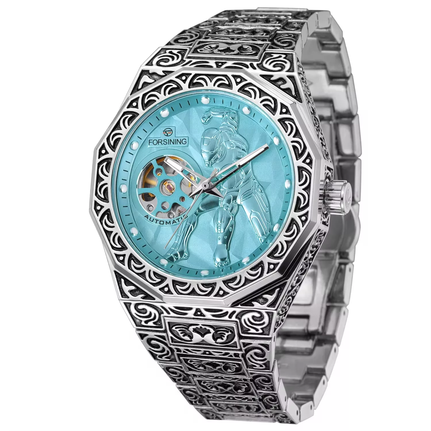 ساعت مچی عقربه‌ای اتوماتیک مردانه فورسنینگ مدل IRONMAN