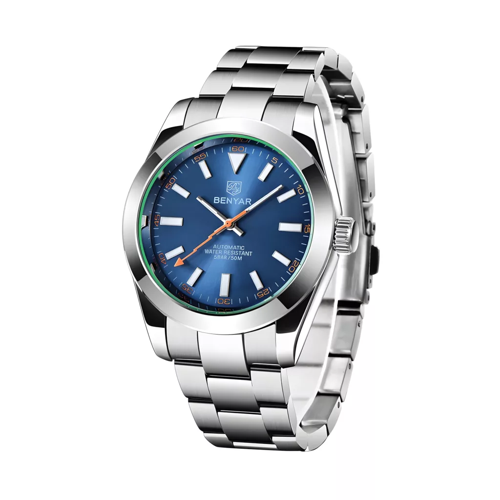 ساعت مچی عقربه‌ای اتوماتیک مردانه بنیار مدل BY-5176-SEK01