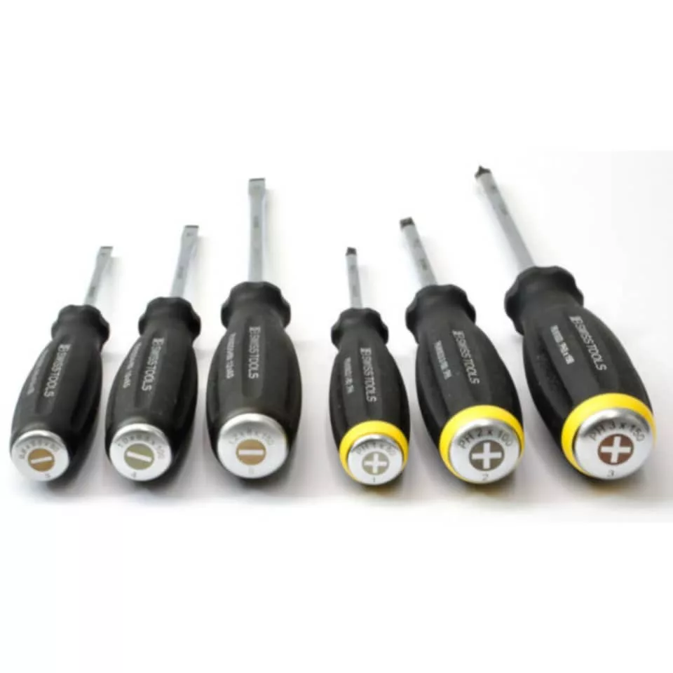 پیچ گوشتی دو سو ضربه خور سوئیس تولز مدل PB 8102.D 4-100