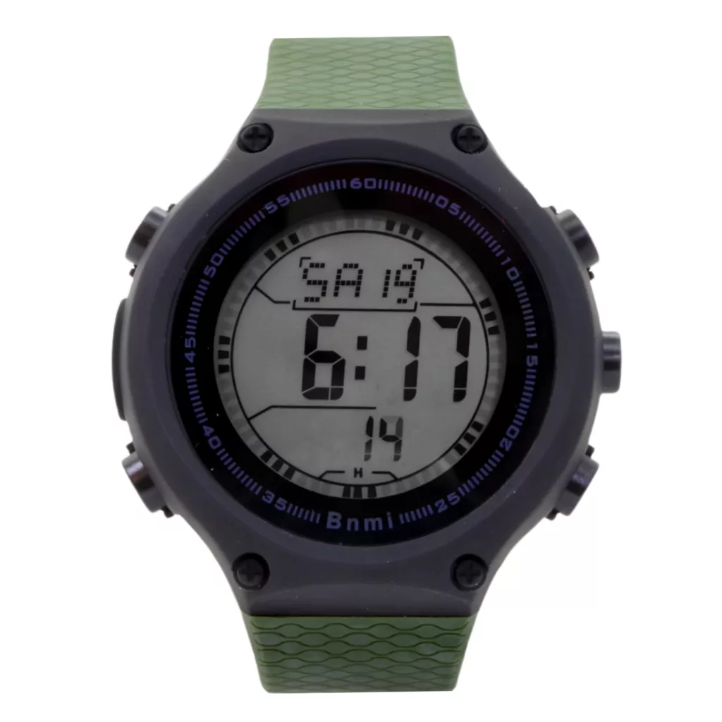 ساعت مچی دیجیتال بنمی مدل کوارتز تک زمانه ضد آب بند پیو کرنومتر دار کد 1