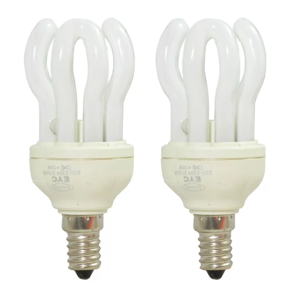 لامپ کم مصرف 10 وات ای وای سی کد SKI21 پایه E14 بسته 2 عددی