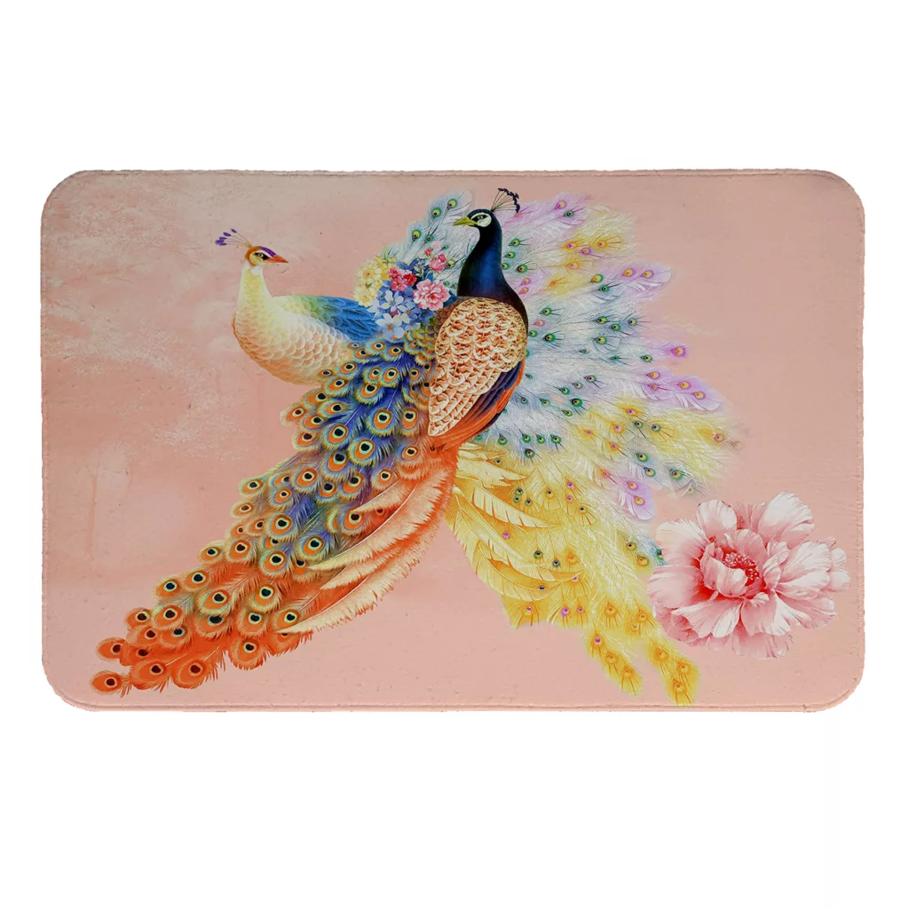 پادری طرح طاووس کد 6183 سایز 110 × 80 سانتی متر