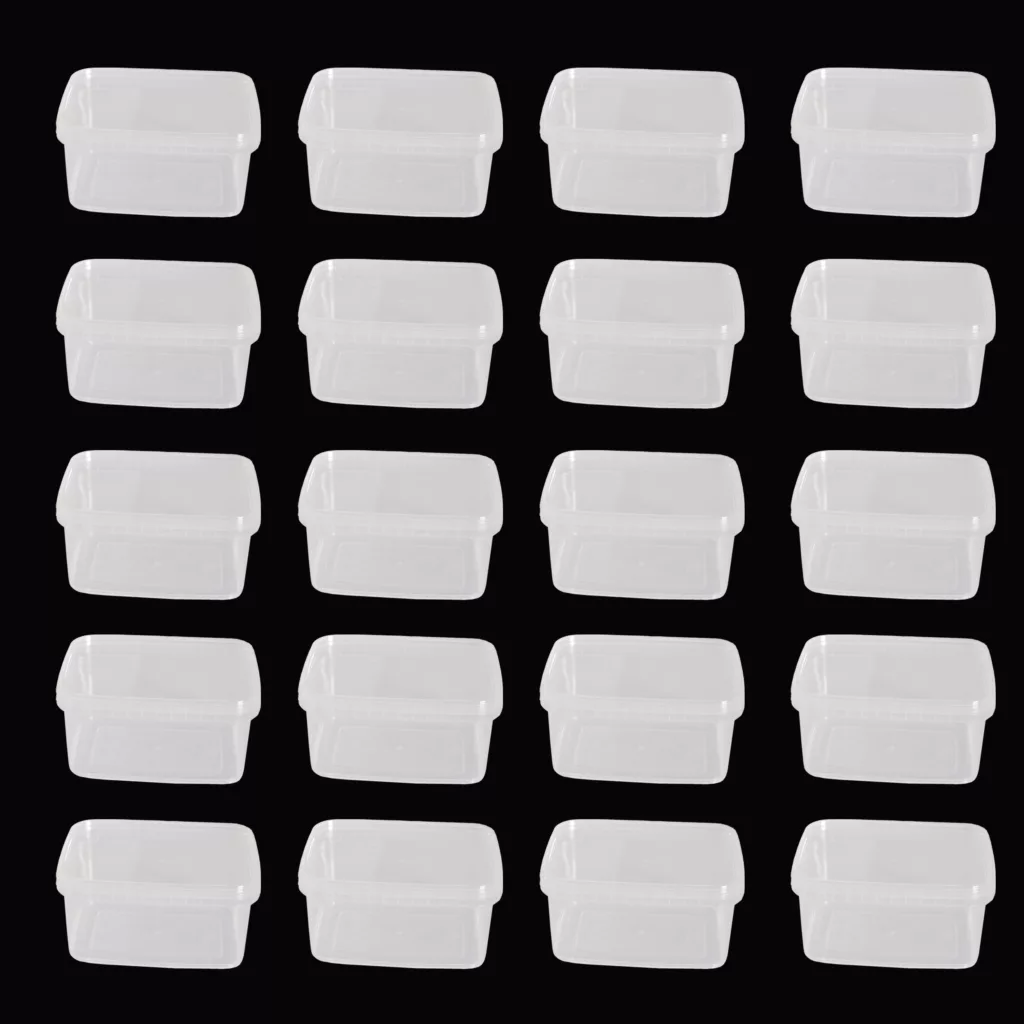 ظرف نگهدارنده پولاد پویش طرح مستطیل مجموعه 20 عددی