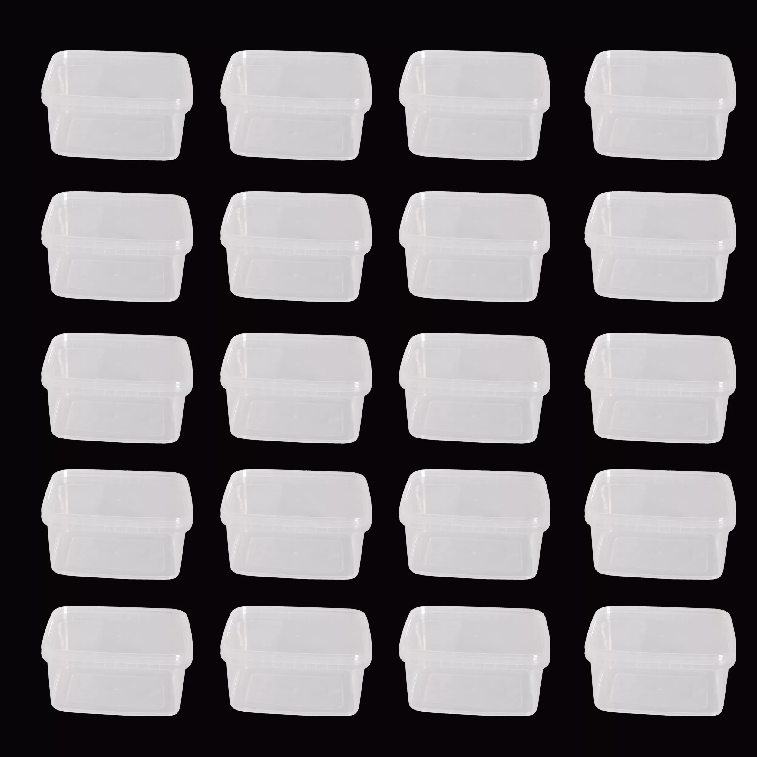 ظرف نگهدارنده پولاد پویش طرح مستطیل مجموعه 20 عددی