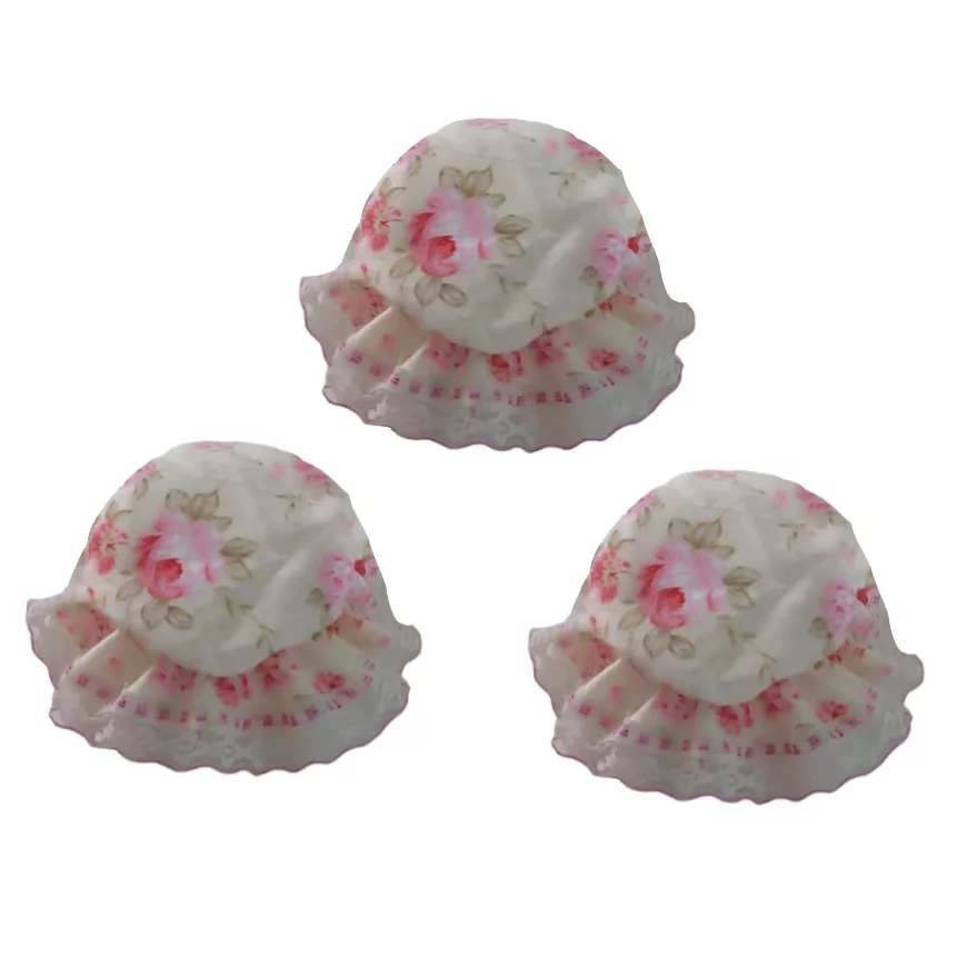 درپوش ظرف مدل گل محمدی بسته 3 عددی