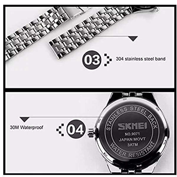 ساعت مچی عقربه‌ای مردانه اسکمی مدل 9071