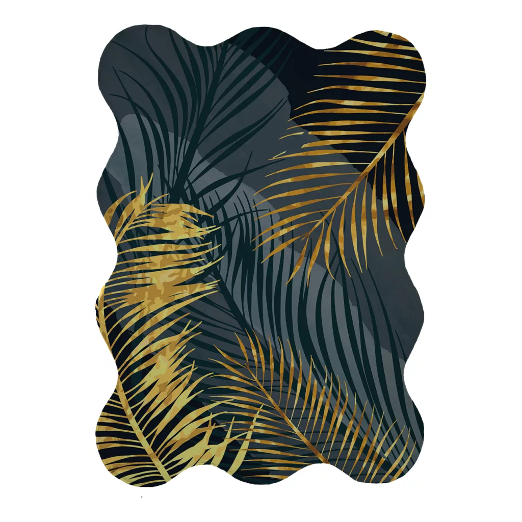 پادری مدل دالبر طرح برگ کد 8963 سایز 80×110 سانتی متر