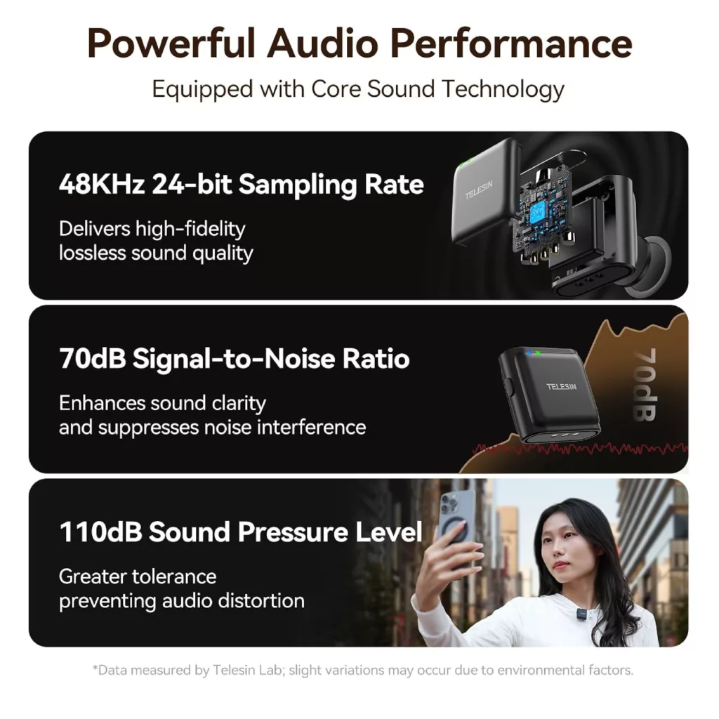 ست میکروفن بی سیم تلسین مدل P5-MCP-01 با درگاه اتصال Type-C