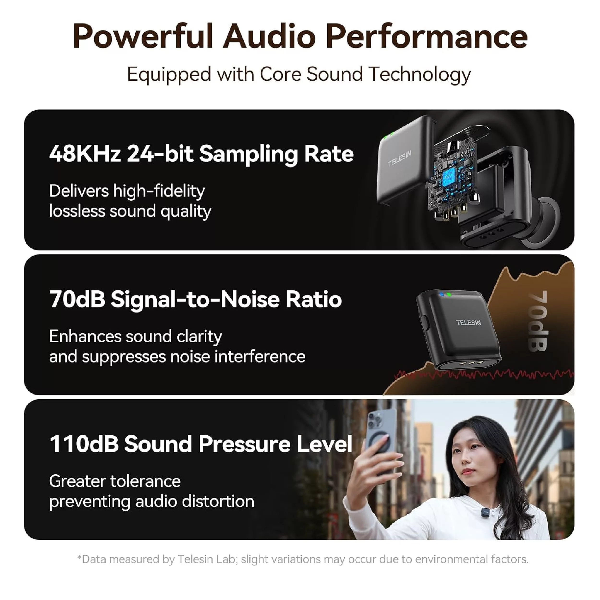 ست میکروفن بی سیم تلسین مدل P5-MCP-01 با درگاه اتصال Type-C