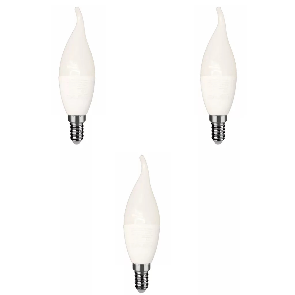 لامپ کم مصرف 7 وات کانیا مدل اشکی پایه E14 بسته 3 عددی