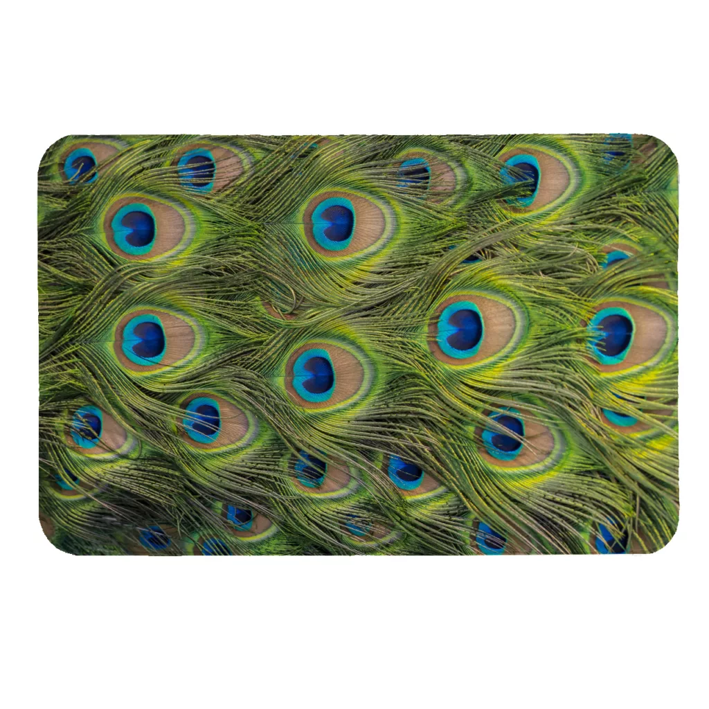 پادری طرح پر طاووس کد 5155 سایز 60 × 40 سانتی‌متر