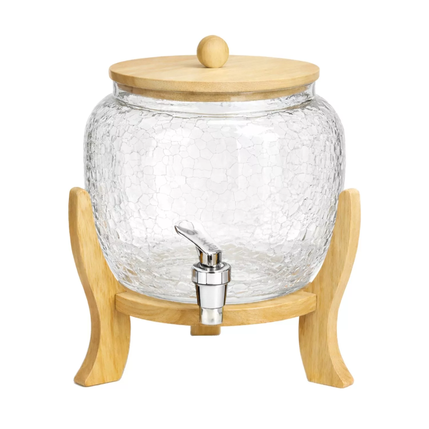 کلمن مدل شیشه‌ای اولگا ترک دار گنجایش 4 لیتر