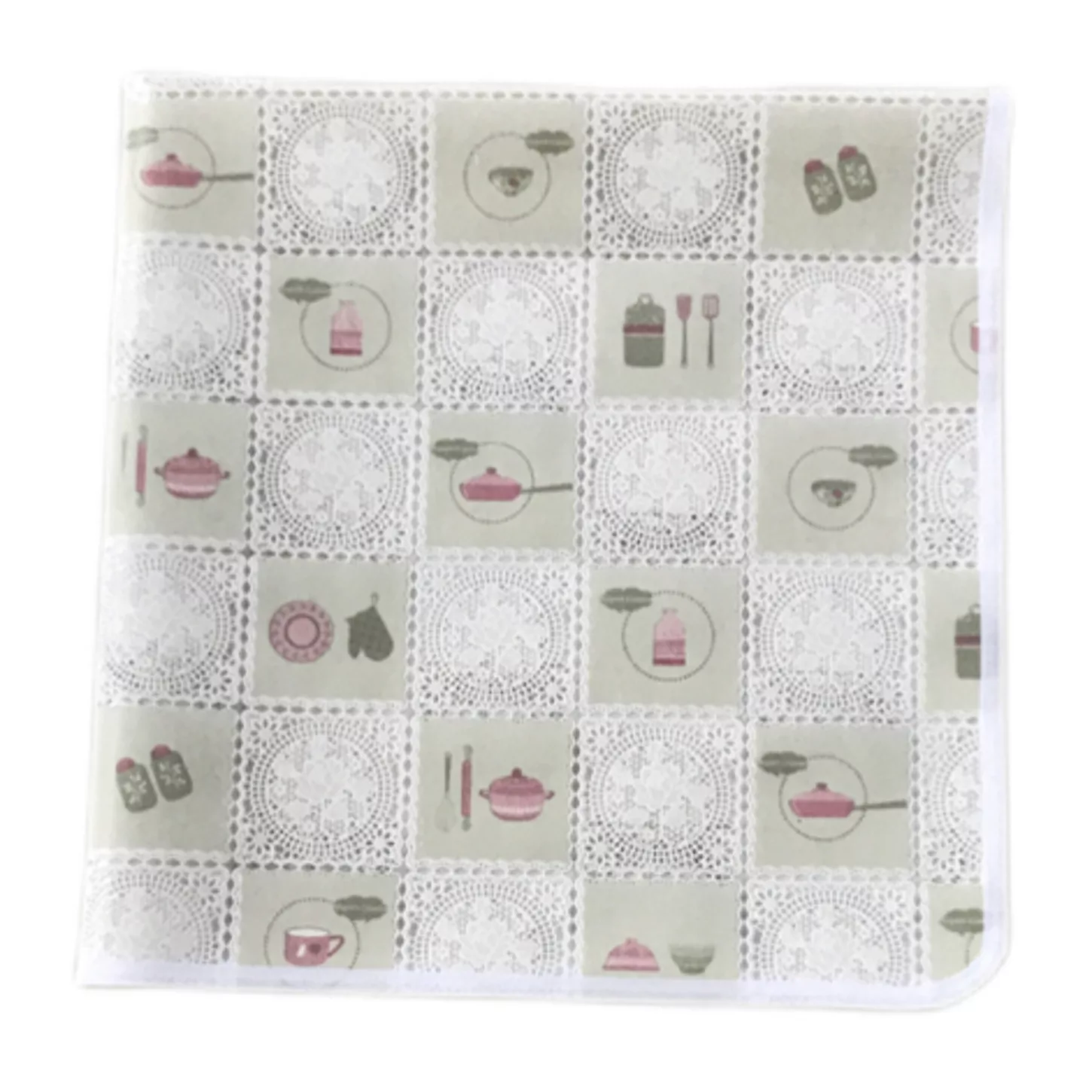 سفره 6 نفره مدل رویال طرح گیپور سایز 140×100 سانتی متر کد 04