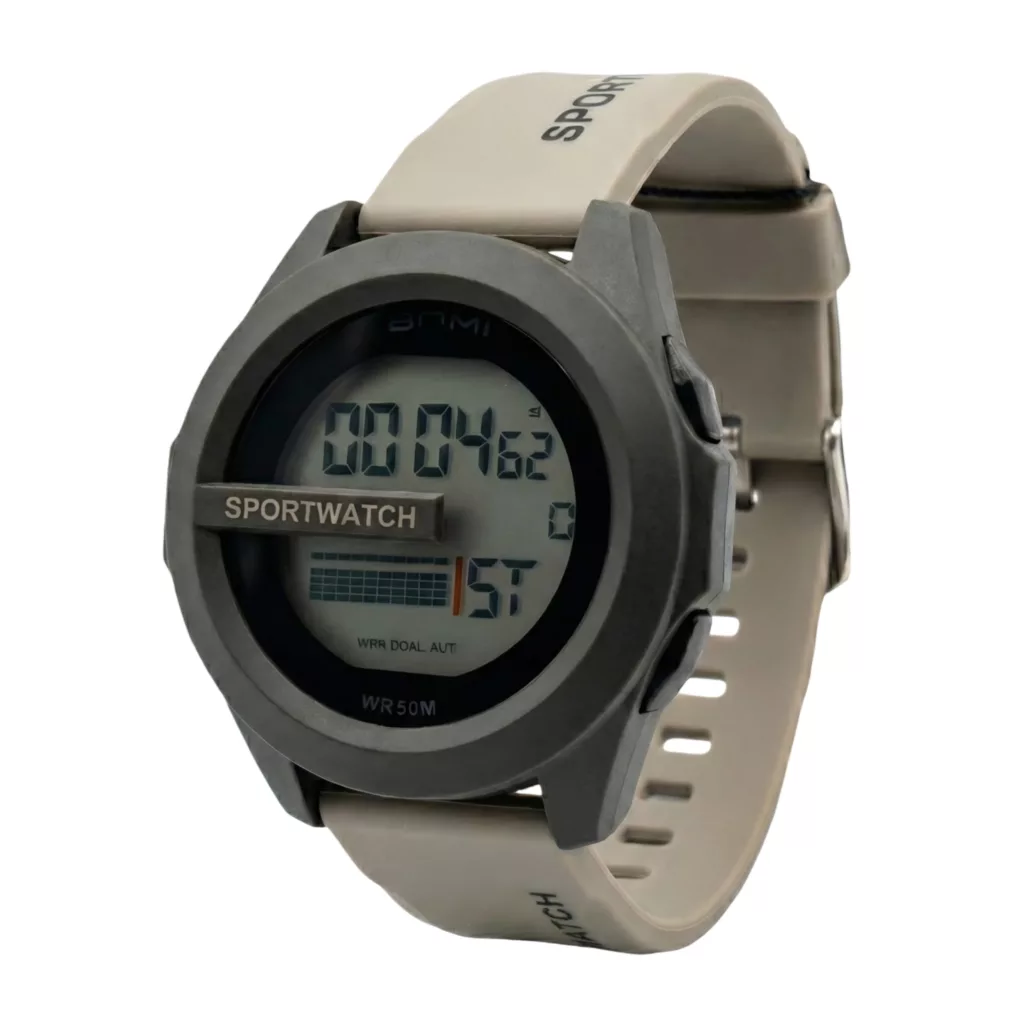 ساعت مچی دیجیتال مردانه بنمی مدل اسپرت تک زمانه کرنوگراف بند پیو ضد آب استخری کد B2