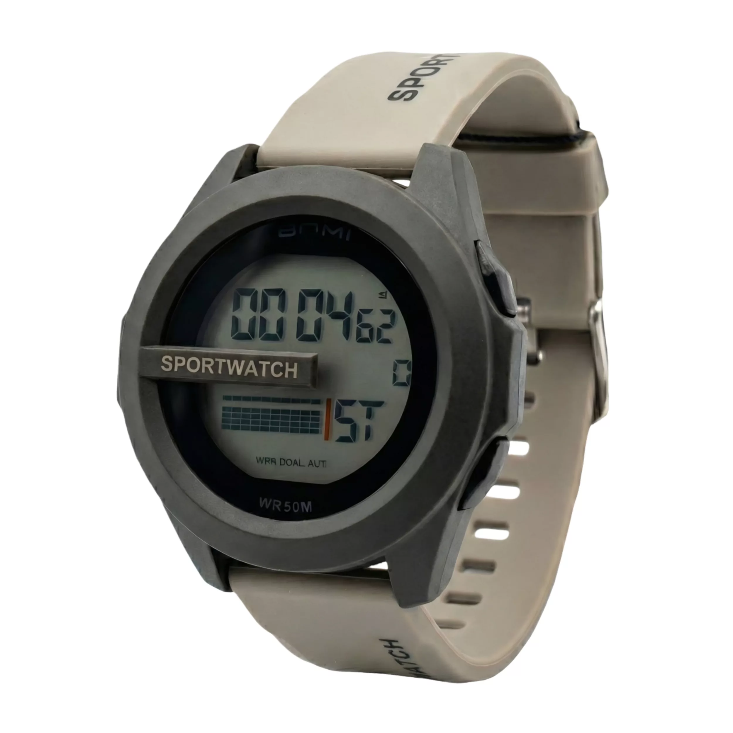 ساعت مچی دیجیتال مردانه بنمی مدل اسپرت تک زمانه کرنوگراف بند پیو ضد آب استخری کد B2