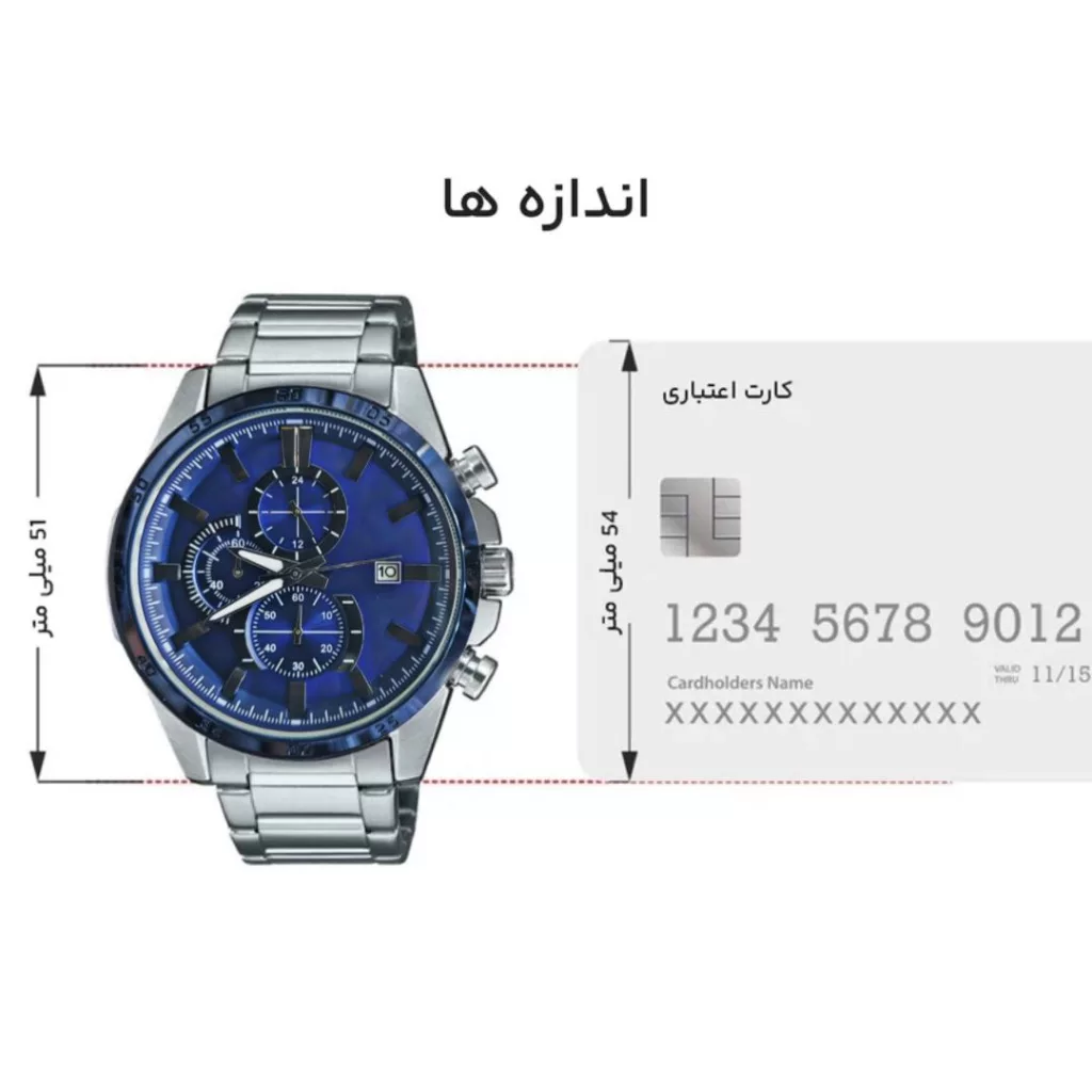 ساعت مچی عقربه‌ای کوارتز مردانه مدل سه موتور فعال کورنوگراف کلاسیک کد 102