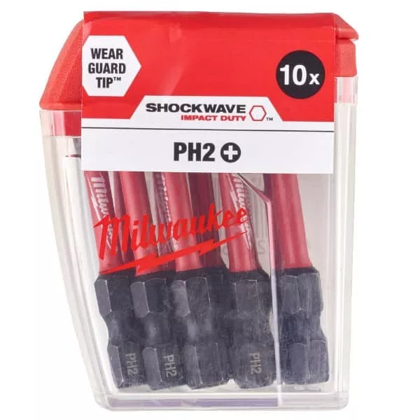 سرپیچ گوشتی شاک ویو میلواکی مدل PH2 بسته 10 عددی