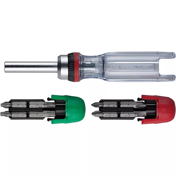 پیچ گوشتی جغجغه ای وسل مدل TD-6816MG مجموعه 16 عددی