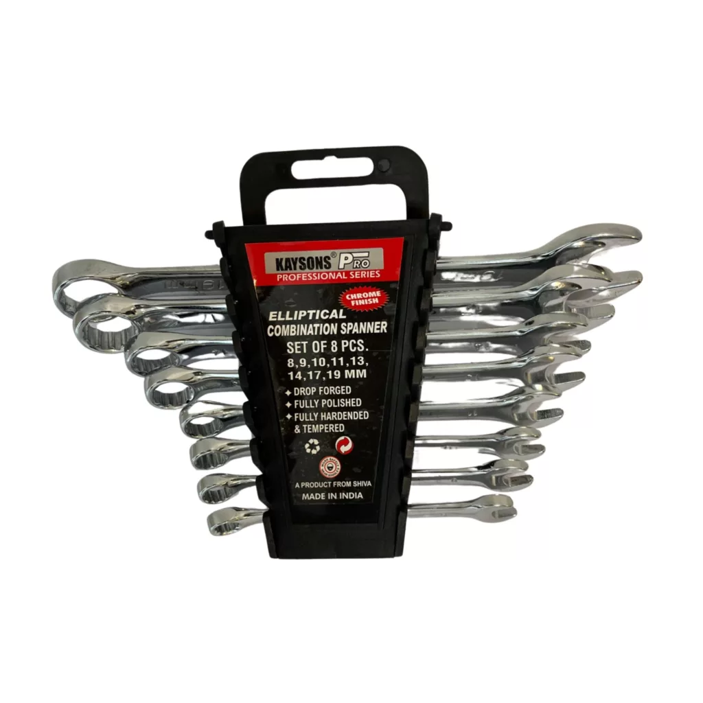 مجموعه 8 عددی آچار یکسر تخت و یکسر رینگی کایسونس مدل Elliptical