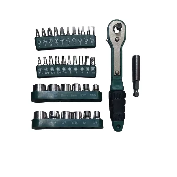 آچار بکس مدل 34PCS مجموعه 34 عددی