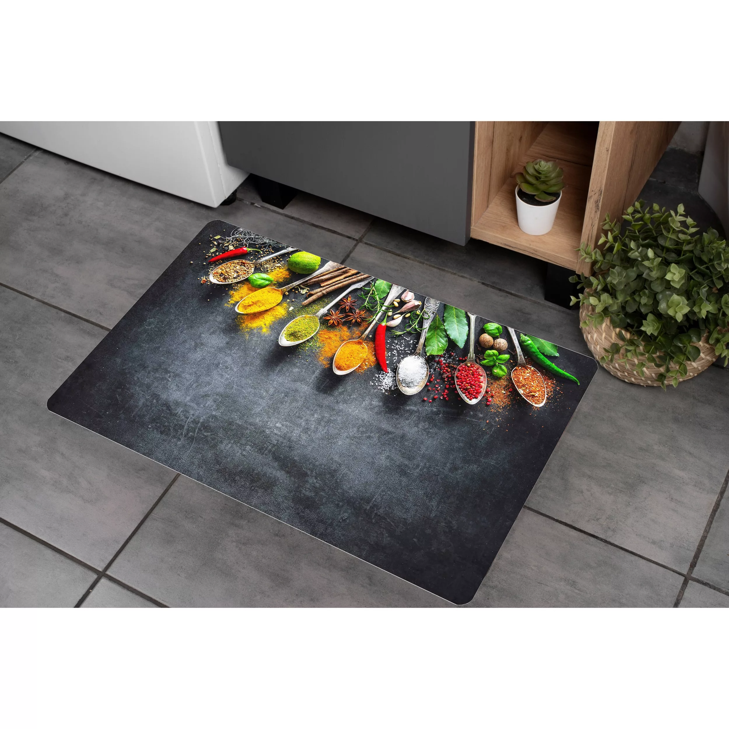 پادری مدل آشپزخانه رویه مخمل کد S615 سایز 75x45 سانتی متر