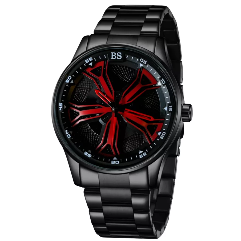 ساعت مچی عقربه‌ای کوارتز مردانه مدل اسپرت صفحه رینگ چرخان کد B3