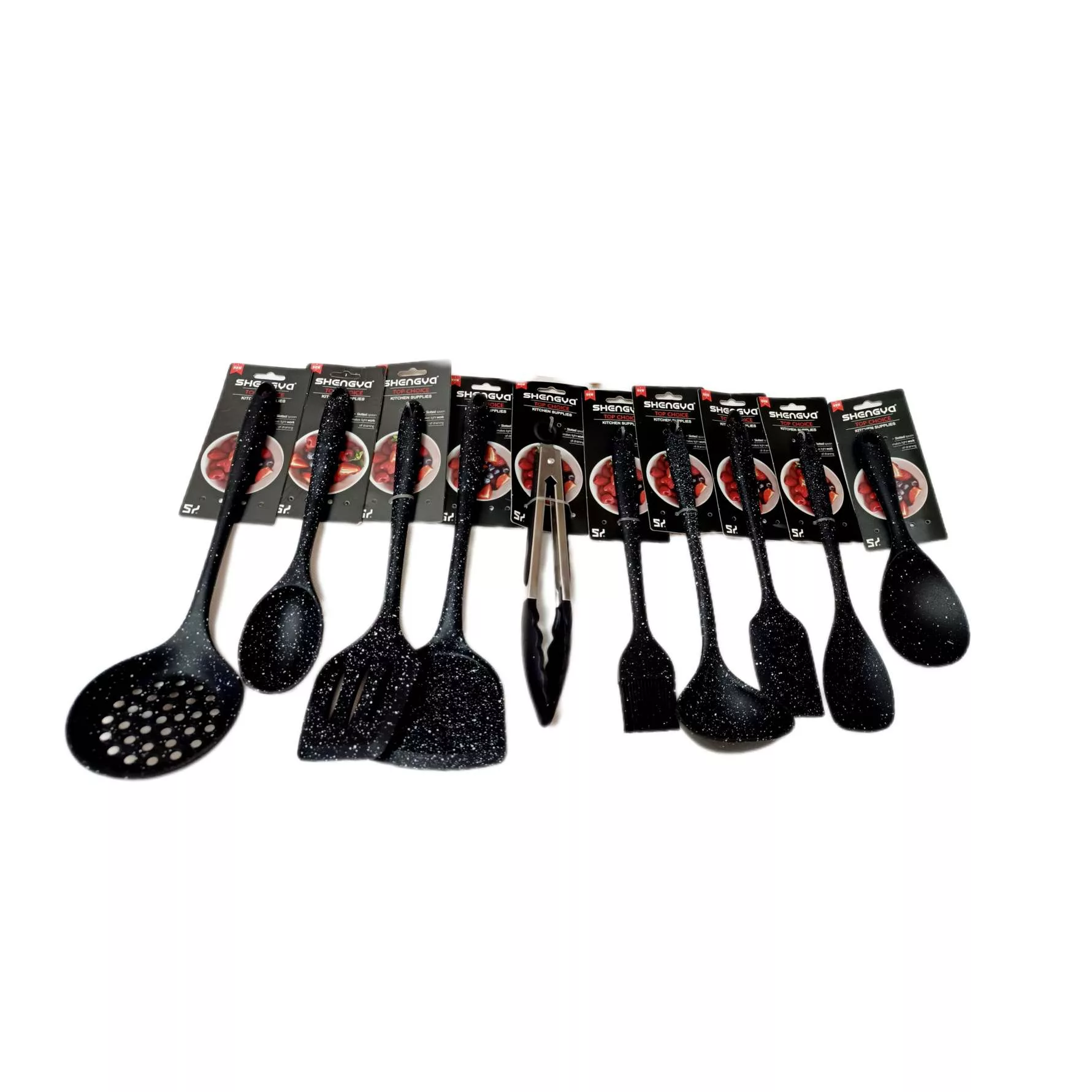 سرویس کفگیر و ملاقه 10پارچه شنگیا مدل سیلیکونی کد NEW 10-1 سرویس کفگیر و ملاقه 10پارچه شنگیا مدل سیلیکونی کد NEW 10-1