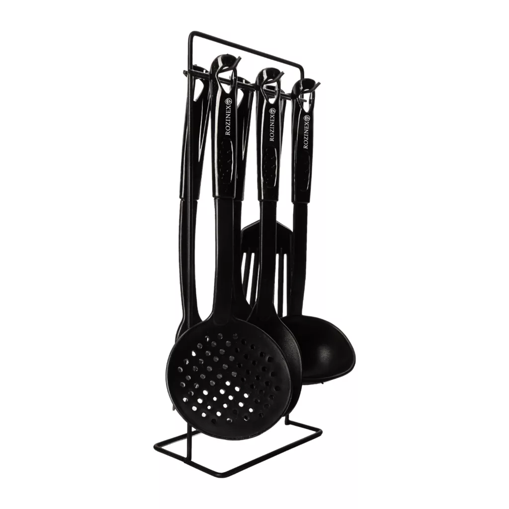 سرویس کفگیر و ملاقه 6 پارچه مدل پرایم به همراه استند