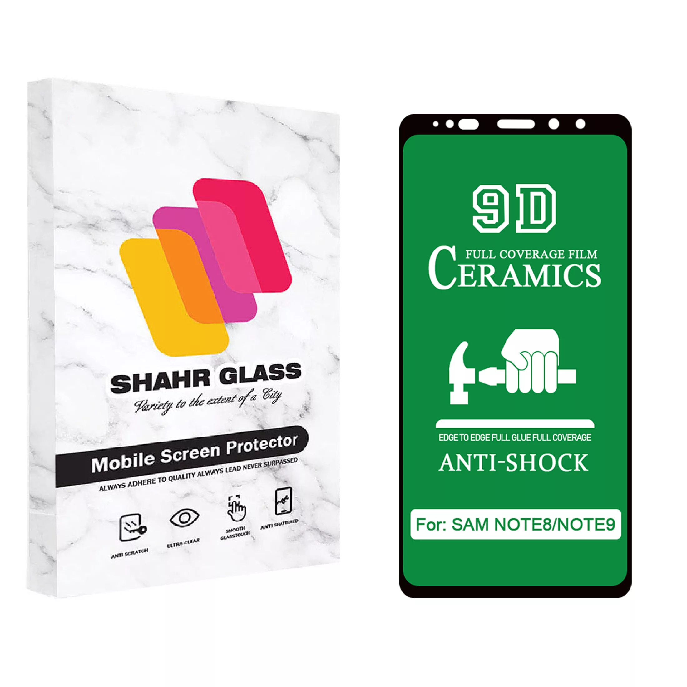 محافظ صفحه نمایش سرامیکی شهر گلس مدل CRA مناسب برای گوشی موبایل سامسونگ Galaxy Note 8