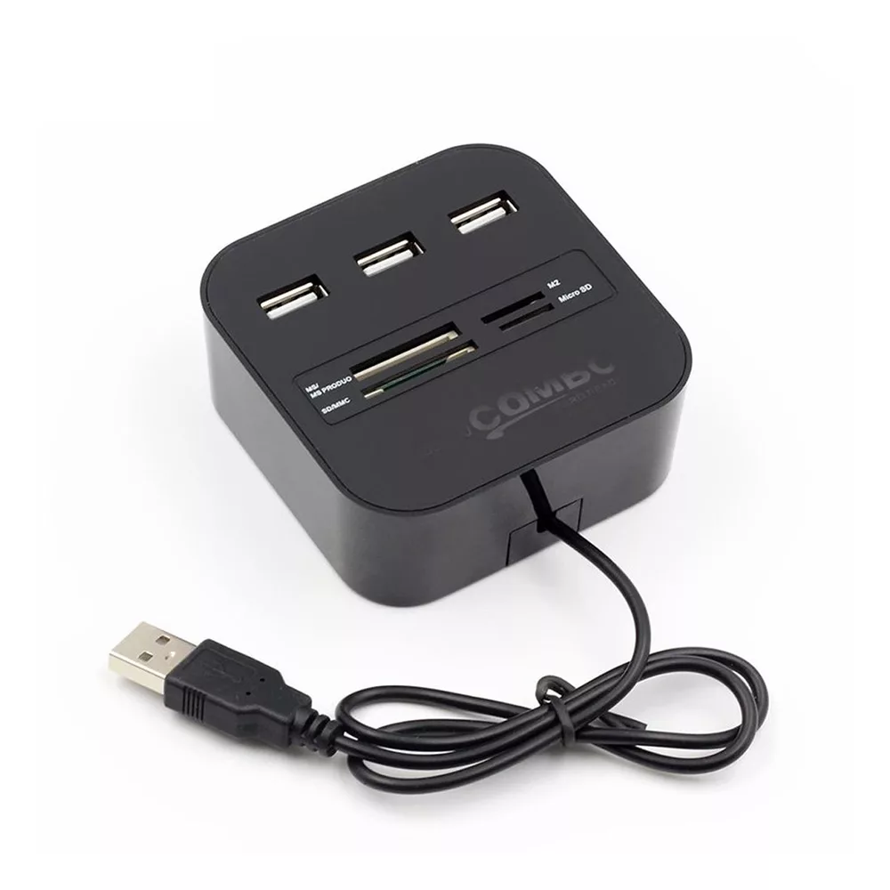 کارت خوان و هاب سه پورت USB2 مدل COMBO