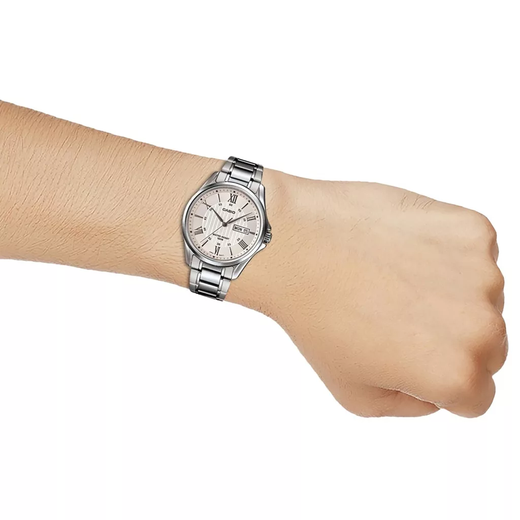 ساعت مچی عقربه ای مردانه کاسیو مدل MTP-1384D-7AVDF