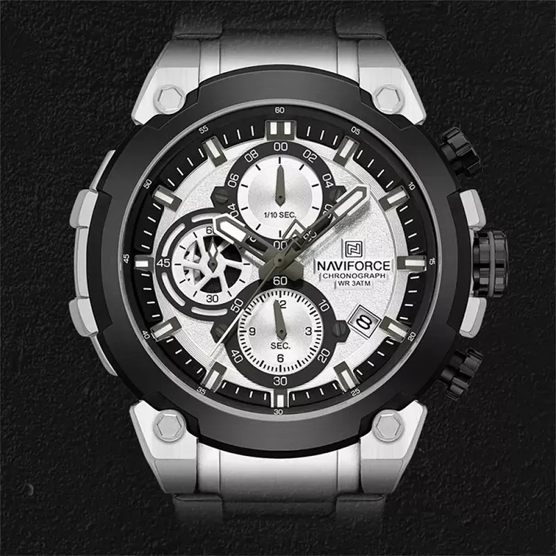 ساعت مچی عقربه‌ای کوارتز مردانه نیوی فورس مدل NF8071SWS