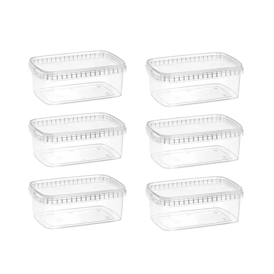 ظرف نگهدارنده مدل 1200cc بسته 6 عددی