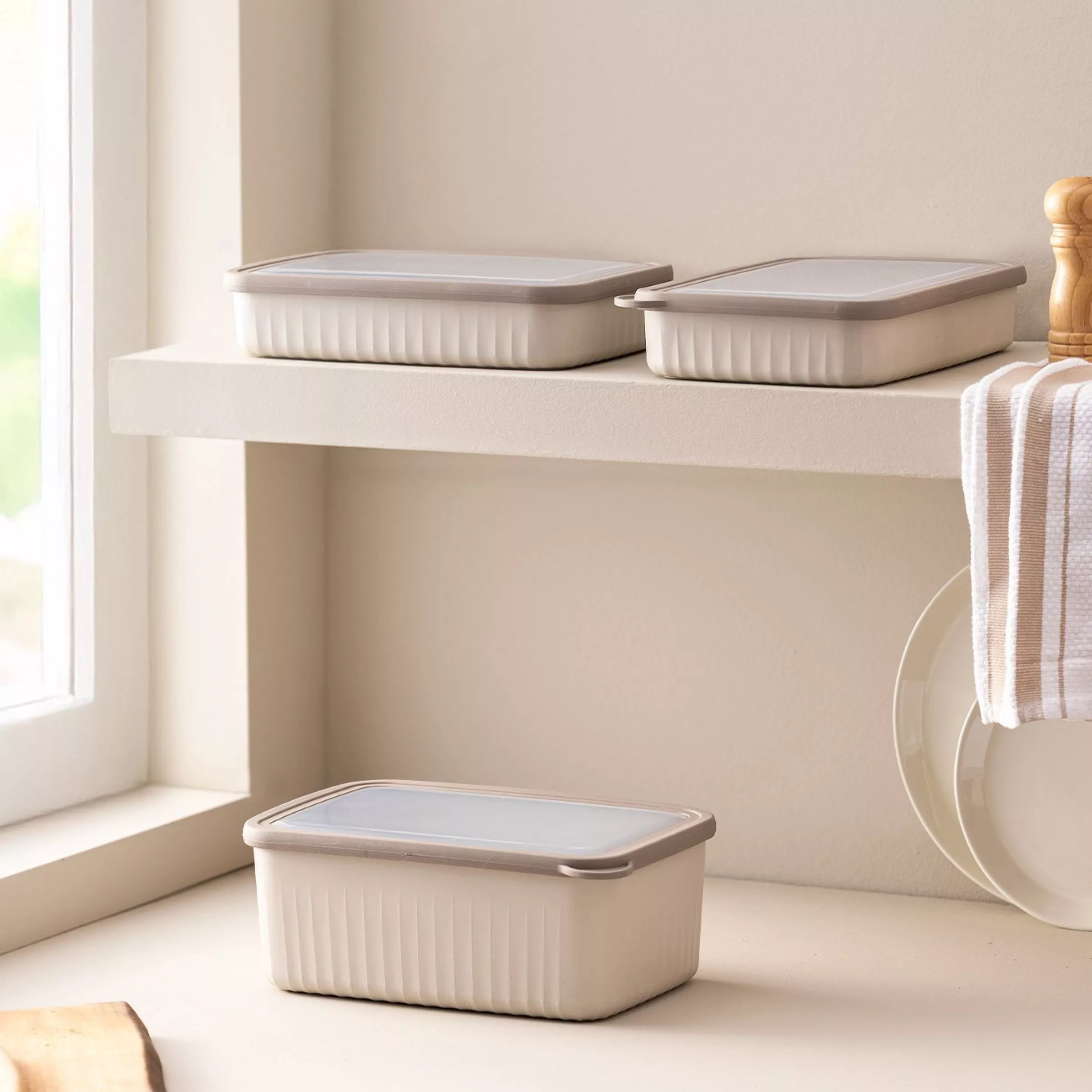 ظرف نگهدارنده مادام کوکو مدل Lucca small بسته ۳ عددی