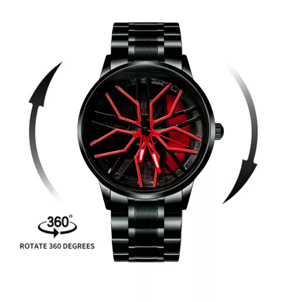 ساعت مچی عقربه‌ای مردانه مدل کوارتز بند فلزی رینگ چرخان سری 4.4