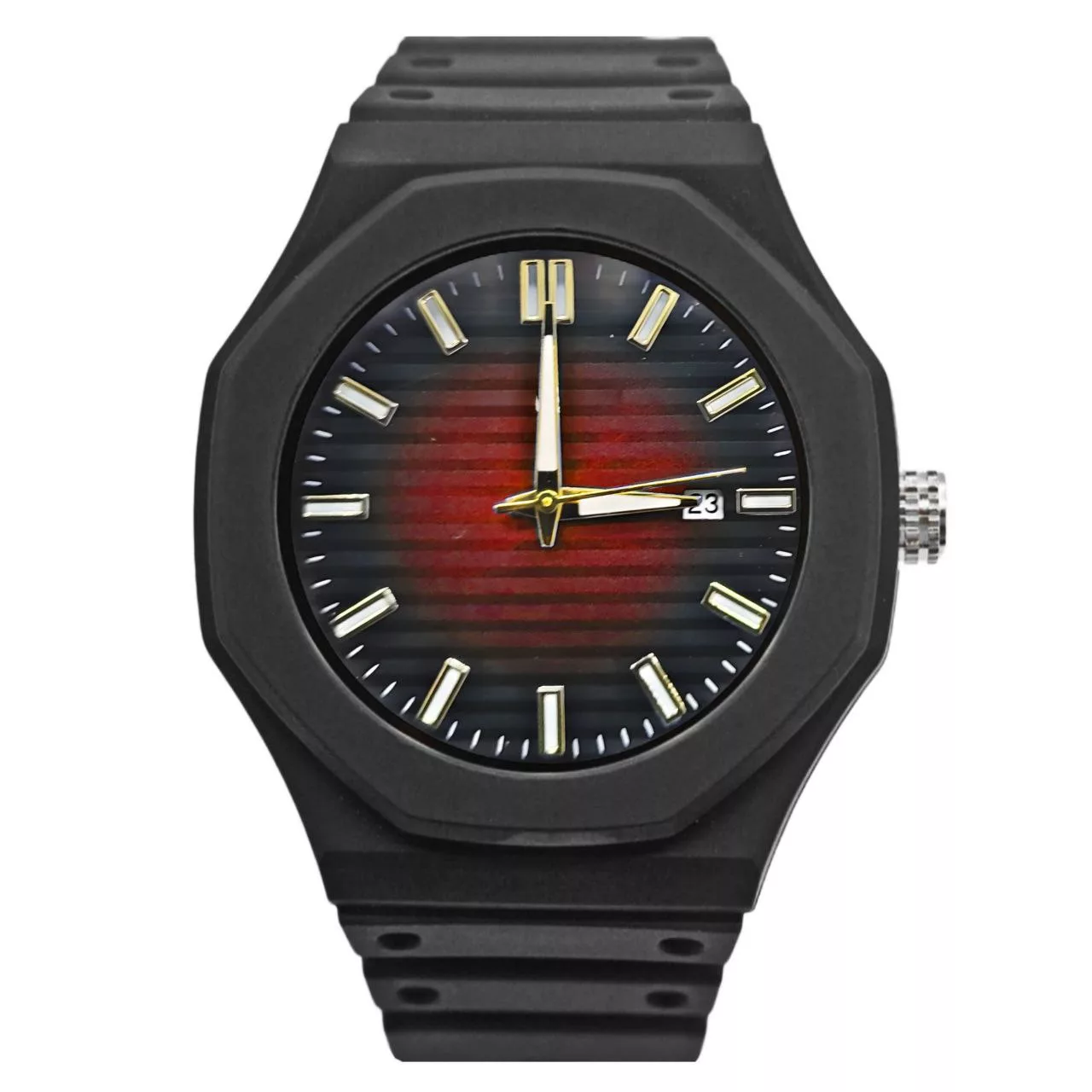 ساعت مچی عقربه‌ای کوارتز مردانه مدل بند پیو ضد آلرژی کد 111